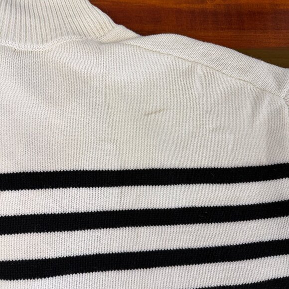 Maurices Striped Knit V-Neck Lace Up Collared Boat Sailor Sweater 4XL - Picture 12 of 12